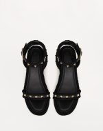 ROCKSTUD FLATFORM SANDAL IN CALFSKIN 45MM - Image 3